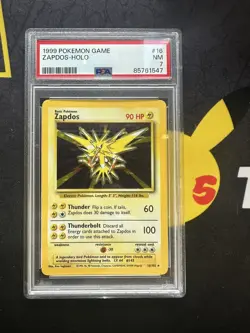 Pokemon Card Zapdos 16/102 Holo Rare Base Set Unlimited 1999 WOTC🔥PSA 7🔥💎NM💎 - Image 1