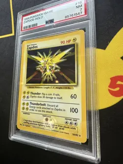 Pokemon Card Zapdos 16/102 Holo Rare Base Set Unlimited 1999 WOTC🔥PSA 7🔥💎NM💎 - Image 2