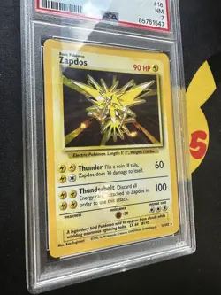 Pokemon Card Zapdos 16/102 Holo Rare Base Set Unlimited 1999 WOTC🔥PSA 7🔥💎NM💎 - Image 3