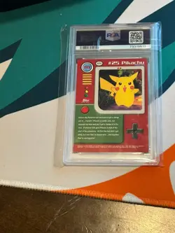 🔥 1999 TOPPS POKEMON SERIES 1 CHARACTER CARD #TV2 PIKACHU PSA 10 POP 28 🔥 - Image 2