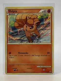 Pokemon TCG 2010 Unleashed Vulpix 68/95 Basic Common Card - Image 1