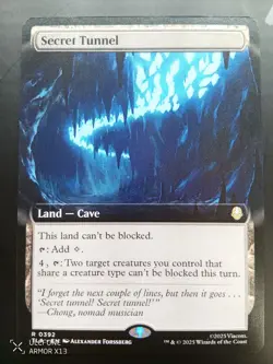 Secret Tunnel #393 (Extended Art) MTG Avatar: The Last Airbender Regular NM/M - Image 1