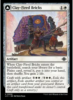 Clay-Fired Bricks 6 MTG NM - The Lost Caverns of Ixalan - Image 1