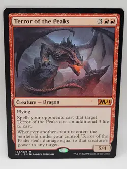 Terror of the Peaks M21 164/274 Rare MTG Core Set 2021 LP Commander Staple - Image 1