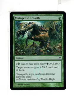 MTG SkeenAB Mutagenic Growth FOIL from New Phyrexia. NM. - Image 1