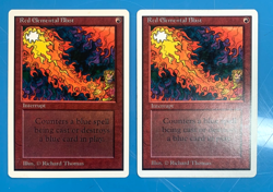 unlimited RED ELEMENTAL BLAST mtg x2 played see pics I Combine Ship - Image 1