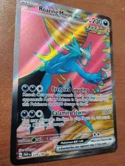 Roaring Moon EX Ancient Pokemon Card #229 Full Art - Mint - Image 5
