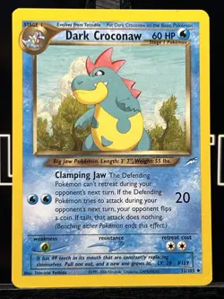 Dark Croconaw 32/105 Neo Destiny Regular Pokemon Card - Image 3