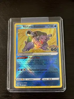 Pokemon TCG Radiant Blastoise Holo Rare Card 018/078 GM Condition - Image 1