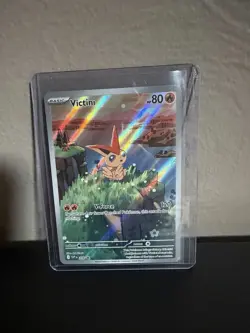 Pokemon Victini SVP 208 Scarlet & Violet Promo Holo Card TCG Basic Fire - Image 1