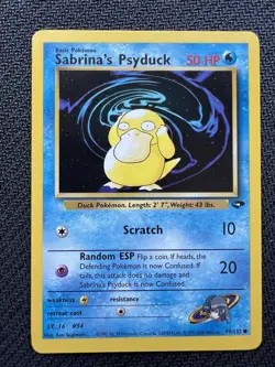 Sabrina’s Psyduck #99 - Pokemon Gym Challenge - NM/LP+ - Image 1