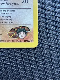 Pokemon TCG Brock's Onix Gym Heroes 21/132 Unlimited Rare LP+ - Image 4