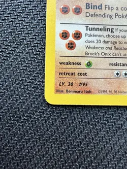Pokemon TCG Brock's Onix Gym Heroes 21/132 Unlimited Rare LP+ - Image 5