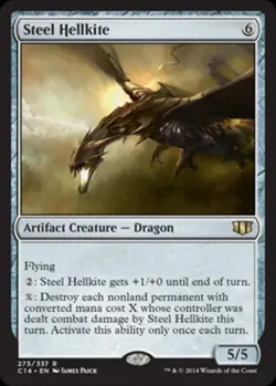 Steel Hellkite - Medium Play MTG Commander 2014 Edition - Image 1