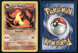 ✰ DARK RAPIDASH 44/82 UNLIMITED UNCOMMON TEAM ROCKET POKEMON ✰ LP - Image 1