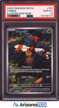 Pokemon 2025 Yanma 183/182 Illustration Rare Destined Rivals GEM MINT PSA 10 - Image 1