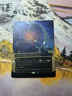 Contested War Zone (Borderless 98) (Galaxy Foil) - NM - MTG - EOS - Image 1