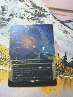 Contested War Zone (Borderless 98) (Galaxy Foil) - NM - MTG - EOS - Image 3