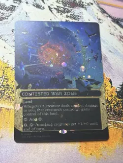 Contested War Zone (Borderless 98) (Galaxy Foil) - NM - MTG - EOS - Image 5