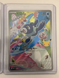 Pokemon Popplio Basic Full Art Promo Holo 045/MEP Water HP 70 2016 TCG - Image 1