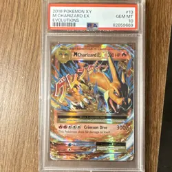 Pokemon M Charizard EX Mega Ultra Rare Holo Evolutions 13/108 PSA 10 220HP - Image 1