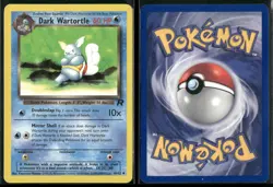 ✰ DARK WARTORTLE 46/82 UNLIMITED UNCOMMON TEAM ROCKET POKEMON ✰ LP - Image 1
