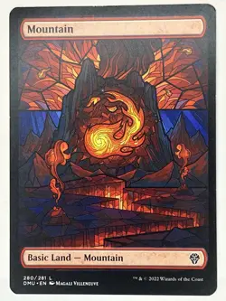 Mountain LP Showcase Regular Dominaria United 280/281 MTG Magic: The Gathering - Image 1