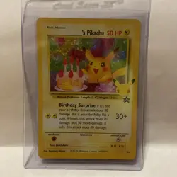 Birthday Pikachu 24/53 Celebrations Holo Black Star Promo Pokemon - Image 1