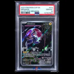 PSA 10 POKEMON 2023 SVP MIRAIDON BLACK STAR PROMO #013 POKEMON CENTER PC ETB - Image 1