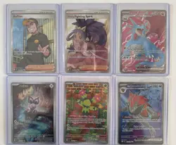 LOT 9 Pokemon Journey Together SIR Art Trainer Hyper Rare Bellibolt Zoroark 189 - Image 3