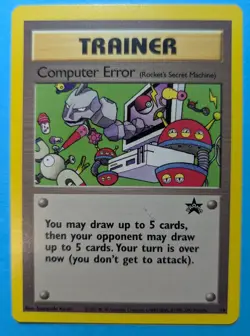 Pokemon COMPUTER ERROR #16 - BLACK STAR NON HOLO PROMO - NM or Better - Image 1