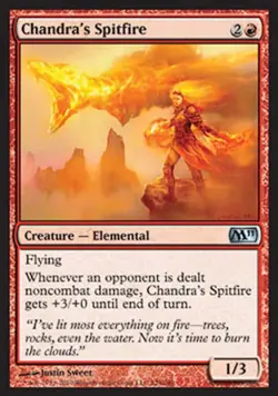 Chandra's Spitfire -Foil Medium Play MTG Magic 2011 Core Set - Image 1