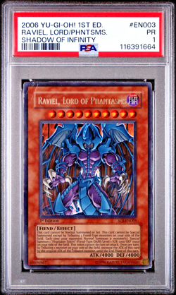 PSA 1 PR 1ST EDITION Raviel Lord of Phantasms SOI-EN003 2006 Ultra Rare YUGIOH - Image 1