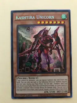 ** KASHTIRA UNICORN ** PRISMATIC SECRET RARE 1ST EDITION MP23-EN164 (NM) YUGIOH! - Image 1