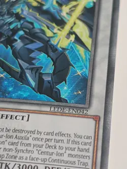 YUGIOH CENTUR-ION AUXILA QUARTER CENTURY RARE LEDE-EN042 NM - Image 2