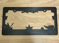 Yugioh License Plate Frame featuring Yugi, Dark Magician Girl, and Dark Magician - Image 2