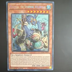 Yu-Gi-Oh! Konami Poseidra, the Storming Atlantean SUDA-EN016 1st Edition - Image 1
