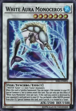 Yu-Gi-Oh! White Aura Monoceros Super Rare RIRA-EN095 - Image 1