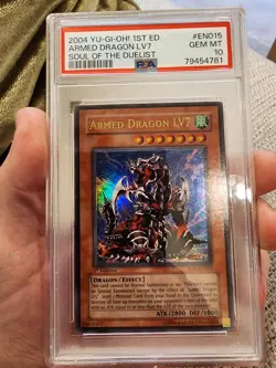 2004 Yugioh 1st Edition Armed Dragon LV7 Ultra Rare SOD-EN015 PSA 10 - Image 2