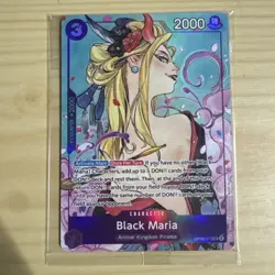 One Piece TCG Black Maria OP08-074 Illustration Box Vol.2 Promo SEALED Foil - Image 1