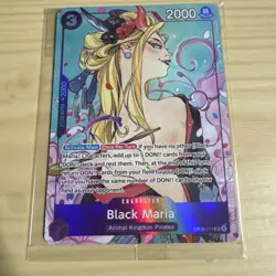One Piece TCG Black Maria OP08-074 Illustration Box Vol.2 Promo SEALED Foil - Image 2