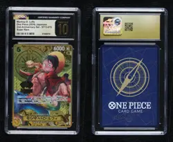 2023 One Piece The Three Brothers Ultimate Deck SR Monkey D Luffy CGC 10 - Image 3