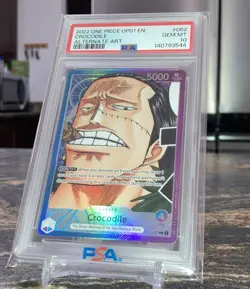 Romance Dawn One Piece Crocodile OP01-062 Alt Art Leader PSA 10 GEM MT - Image 3