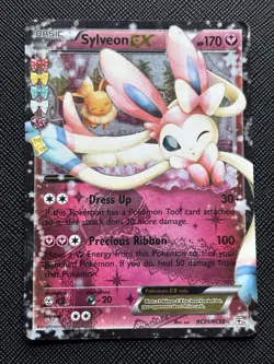 Pokemon Card - Generations Radiant Collection Sylveon EX RC21/RC32 Played! - Image 1