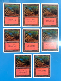 Unlimited MOUNTAIN artwork C basic land x8 mtg played see pics I Combine Ship - Image 1
