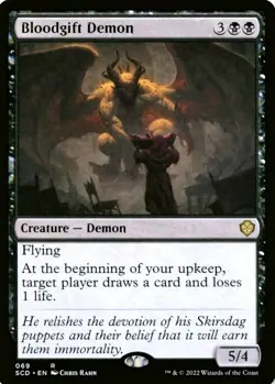 X 1 Bloodgift Demon NM-M SCD 069 MTG Magic The Gathering - Image 1