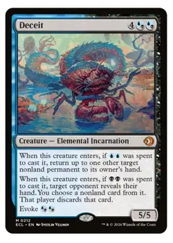 1x MTG Deceit - Lorwyn Eclipsed Mythic! NM Mint! - Image 1