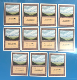 Unlimited PLAINS artwork A basic land x11 mtg played see pics I Combine Ship - Image 1