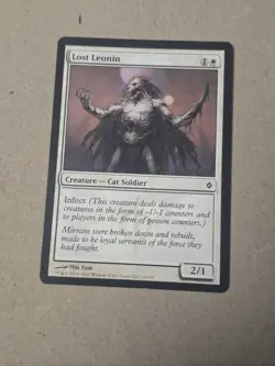Magic the Gathering MTG Lost Leonin New Phyrexia Cat White - Image 1