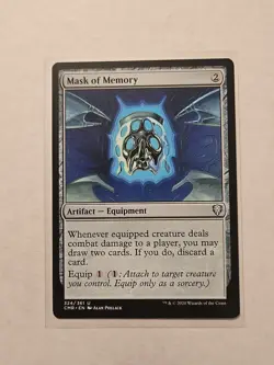 Mask of Memory - Commander Legends - LP - Uncommon - Equipment - Image 1